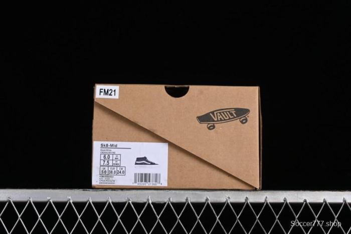 Vans SK8-Hi VR3 Eco-Friendly Black & White Mid-Top Classic Casual Canvas Shoes - VN0A4UWIVNE 1