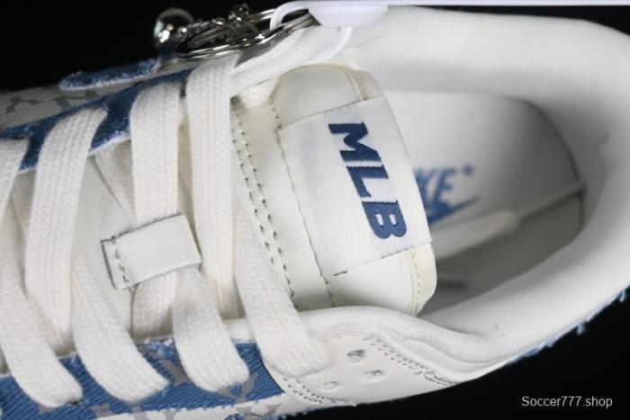 Nike SB Dunk Low MLB Collaboration - Blue Denim Anniversary Custom Low-Top Casual Sneakers - DQ1098-348 1