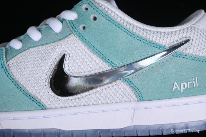 Nike April Skateboards SB Dunk Low Collaboration Frozen Rose SB Shattered Backboard Casual Skate Shoes - FD2562-400 1