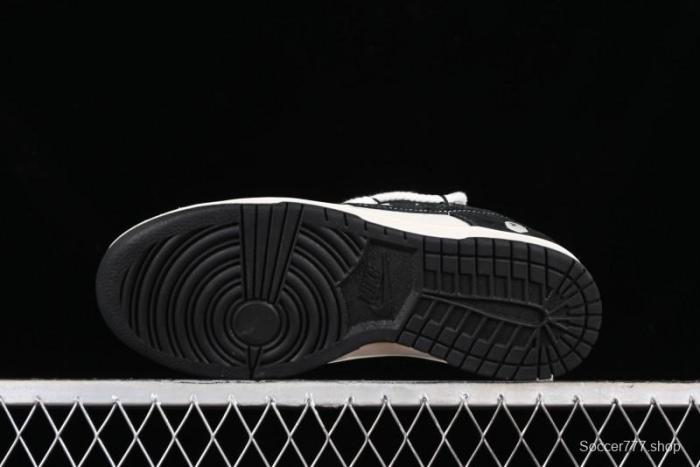 Nike SB Dunk Low BAPE Collaboration Strap Black Hook Anniversary Custom Low-Top Casual Sneakers - SJ2068-269