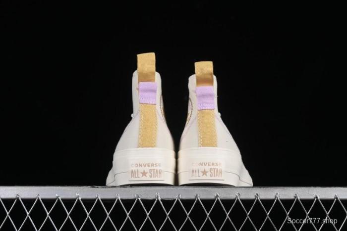 Converse Chuck All Star Lift Platform Utility White High Top Breathable Canvas Casual Shoes - A08767C 1