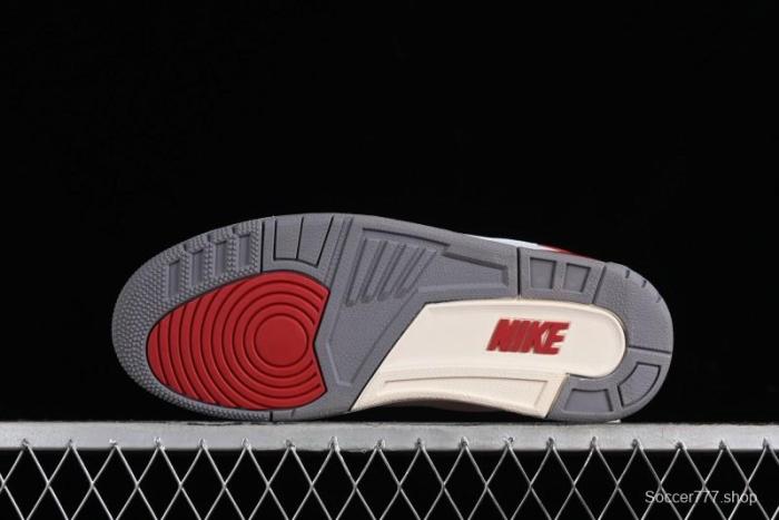 Nike Air Jordan 2/3 Retro Low Top Basketball Shoes in White and Red - FD0383-161 1