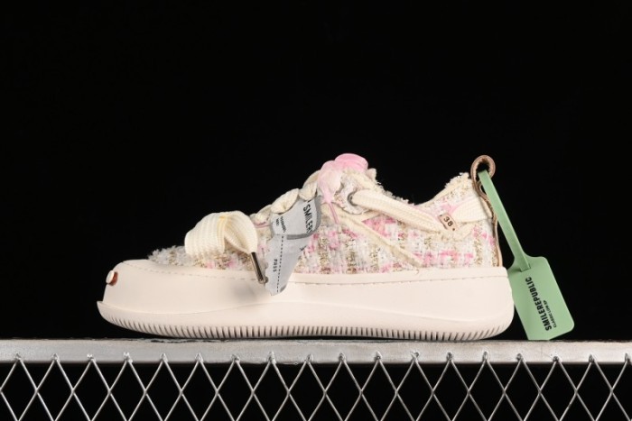 SMILEREPUBLIC SMILE Collection Canvas Sneakers with Thick Sole and Open Toe Design - G.D4 1