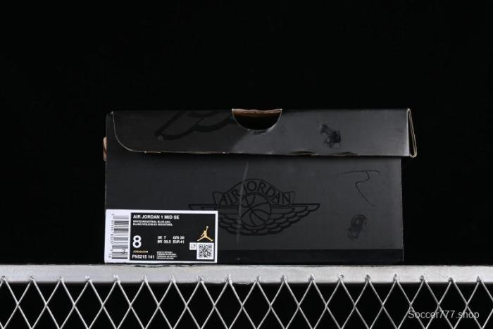 Nike Air Jordan 1 Mid Industrial Blue Basketball Shoes with Air Cushion - FN5215-141 1