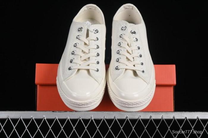 Converse Chuck 1970s Original Cream White Low-Top Casual Canvas Shoes - 151230C 1