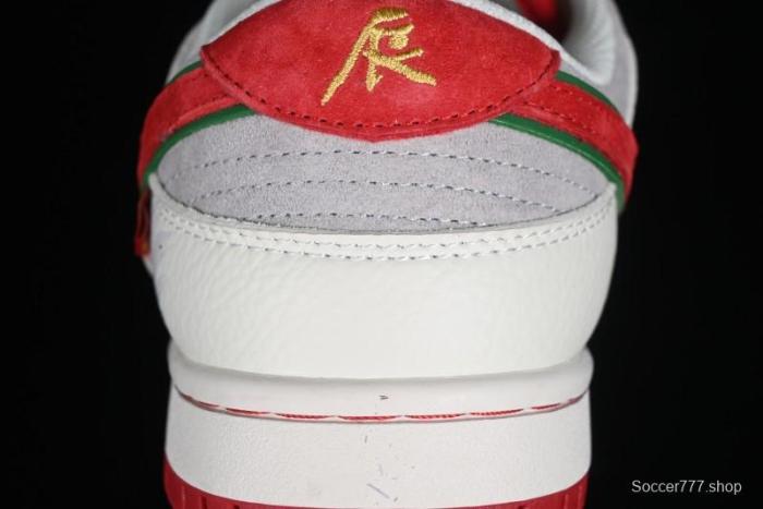 Nike SB Dunk Low Chinese New Year Limited Edition - Lucky Red Anniversary Custom Low-Top Casual Sneakers - CR8033-506 1