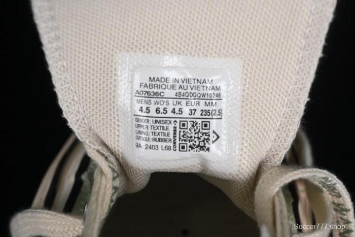 Feng Chen Wang Converse Chuck 70 Low Unisex Deconstructed Canvas Sneakers - A07636C 1