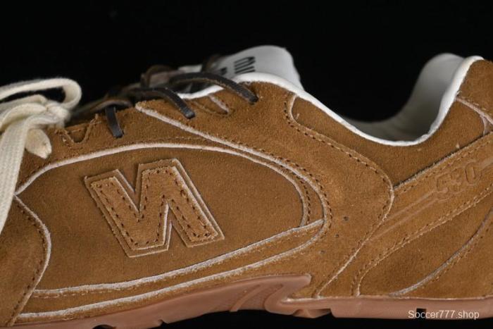 Miu Miu x New Balance 530 Low-Top Retro Running Sneakers with Deconstructed Design - AJD4 1