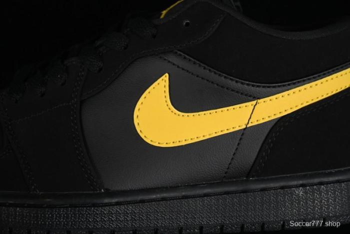 Nike Air Jordan 1 Low AJ1 Black Gold Hook Casual Sneakers - 553558-071 1