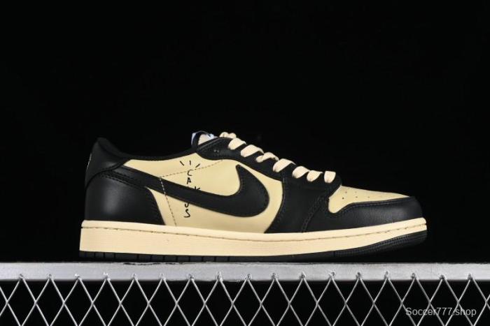 Nike Travis Scott x Air Jordan 1 Low OG AJ1 Reverse Swoosh Sneakers - DM7866-201 1