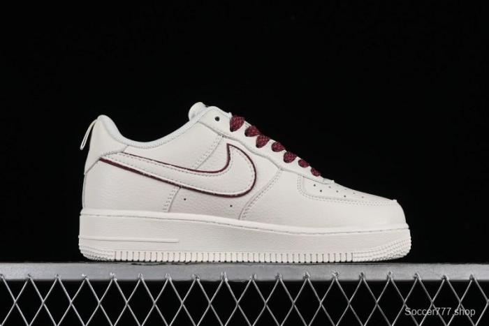 Nike Air Force 1 '07 Low Classic Burgundy Mini Swoosh Starry Sky Low-Top Casual Sneakers - MJ0319-025 1