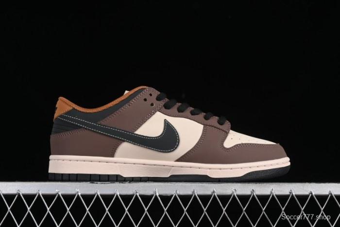 Nike SB Dunk Low Casual Skateboarding Shoes in Black/Brown - MU0232-370 1