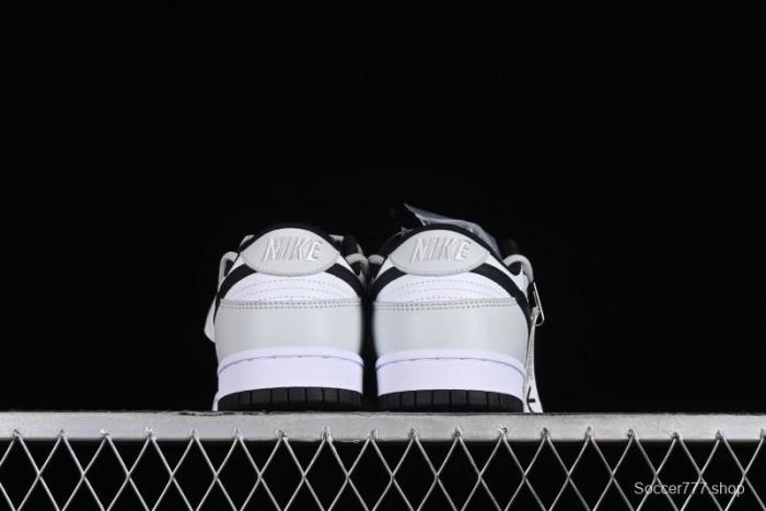 Nike Dunk Low Letter Panda Black Grey High Street Deconstructed SB Strap Low-top Casual Skate Shoes - CW1590-100 1