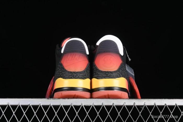 Nike Air Jordan 3 Retro  Rio  Collaboration Sneakers with Gradient Heel and J Balvin Logo - FN0344-001 1