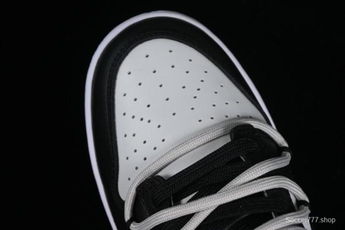 Nike Dunk Low Letter Panda Black Grey High Street Deconstructed SB Strap Low-top Casual Skate Shoes - CW1590-100 1