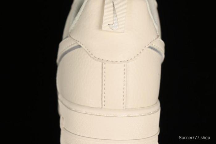 Nike Air Force 1 '07 Low Classic Grey Silver Swoosh Starry Sneakers - MJ0319-023 1