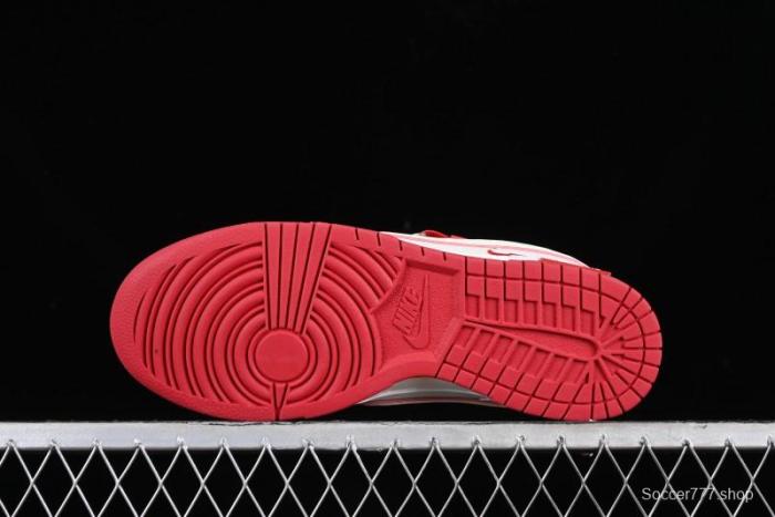 Nike SB Dunk Low Supreme Collaboration - Beige Red Mini Swoosh Anniversary Custom Low-Top Casual Skate Shoes - DJ2024-004 1