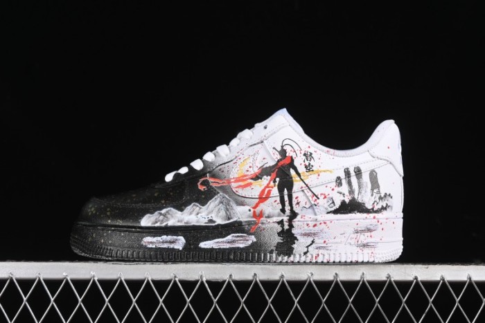 Nike Air Force 1 '07 Low Black Myth Wukong Custom Spray-Painted Gift Box Low-Top Casual Sneakers - ZH0316-045