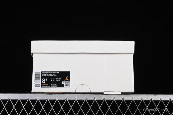 Nike Air Jordan 1 Low  Quai 54  Casual Sneakers in White Black Blue - HQ0764-001