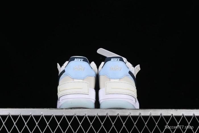 Nike Air Force 1 Shadow Lightweight Elevated Low-Top Versatile Sneakers - DZ1847-107 1