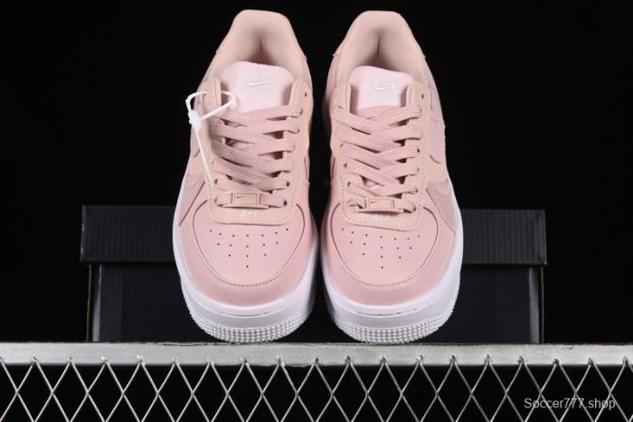 Nike Air Force 1 PLT Low-Top Casual Sneakers with Speed-Inspired Swoosh Design - DJ9946-602