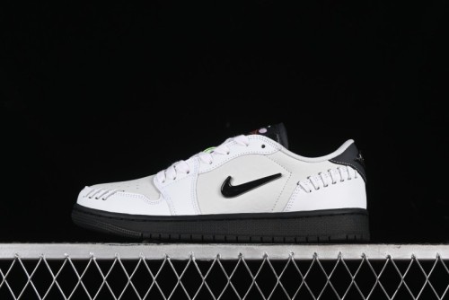 Nike Air Jordan 1 Low Method of Make Casual Sneakers with Metallic Grey Design - HM3689-001