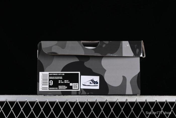 Nike SB Dunk Low BAPE Collaboration - Light Blue Grey Anniversary High-End Custom Low-Top Casual Skate Shoes - BB8969-001 1