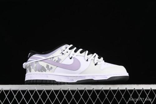 Nike Dunk Low SB Special Mission Camo Navy Black White Purple Grey Skateboarding Shoes - DD1391-100