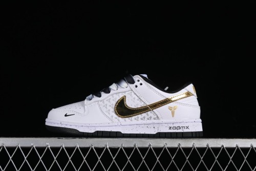 Nike SB Dunk Low Kobe Series - White Gold Anniversary High-End Custom Low-Top Casual Sneakers - FC1688-193 1