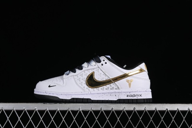 Nike SB Dunk Low Kobe Series - White Gold Anniversary High-End Custom Low-Top Casual Sneakers - FC1688-193 1