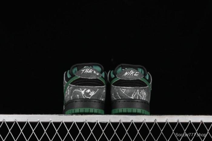 Nike There Skateboards x Nike SB Dunk Low Graffiti Art Style Collaboration SB Low Top Casual Skate Shoes - HF7743-001 1