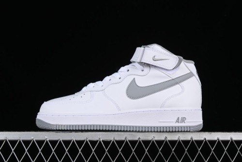 Nike Air Force 1 '07 Mid Casual Sneakers in White-Grey - DV0806-100 1