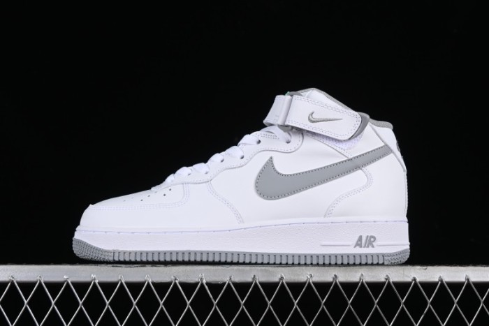 Nike Air Force 1 '07 Mid Casual Sneakers in White-Grey - DV0806-100 1