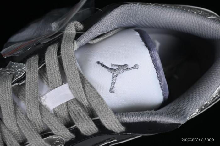 Nike Air Jordan 1 Low AJ1 Panda Prank Modern Gray Silver Black Low-top Casual Sneakers - 553560-053 1