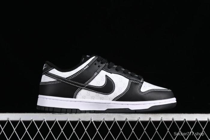 Nike SB Dunk Low Gucci Collaboration - Double G Embroidery Black Swoosh Anniversary Custom Low-Top Casual Skate Shoes - SF1588-136 1