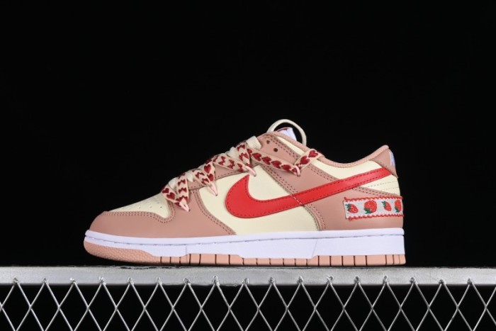 Nike Dunk Low SB Christmas Gift Strawberry Cake Casual Sneakers with Dual Laces - DD1503-118 1