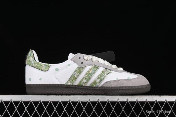 Adidas Originals Samba OG Low-Top Casual Sneakers with Panda Mischief Design - B75806