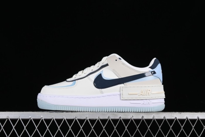 Nike Air Force 1 Shadow Lightweight Elevated Low-Top Versatile Sneakers - DZ1847-107 1