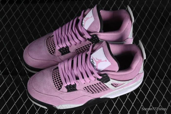 Nike Air Jordan 4 Retro Sneakers in Orchid Pink with Cement Grey Accents - AQ9129-501 1