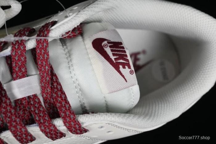 Nike SB Dunk Low Collaboration Three Swooshes Rice Wine Red Color Low-Top Casual Skateboarding Shoes - NK5639-322 1