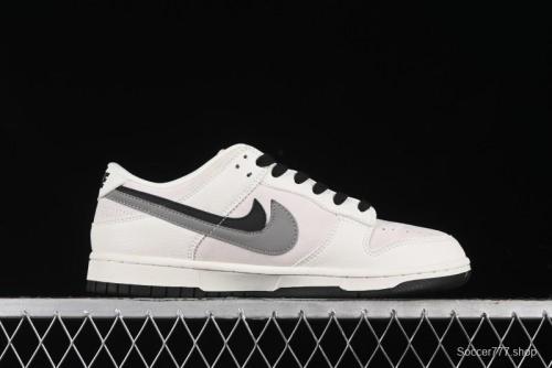 Nike SB Dunk Low Dior Collection - Beige Grey Black Swoosh Anniversary High-End Custom Low-Top Casual Skate Shoes - XD6188-041
