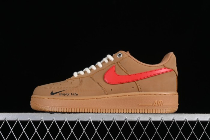 Nike Air Force 1 '07 Low Wheat Color Low-Top Sneakers - FZ7372-300 1