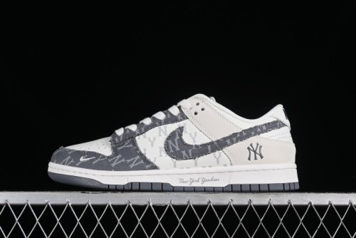 Nike SB Dunk Low MLB Collaboration - Grey Denim Anniversary Custom Low-Top Casual Skate Shoes - DQ1098-347 1