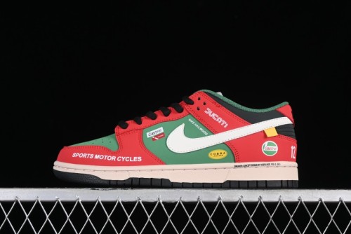 Nike SB Dunk Low Casual Skateboarding Shoes Racing Red/Green - MU0232-361 1