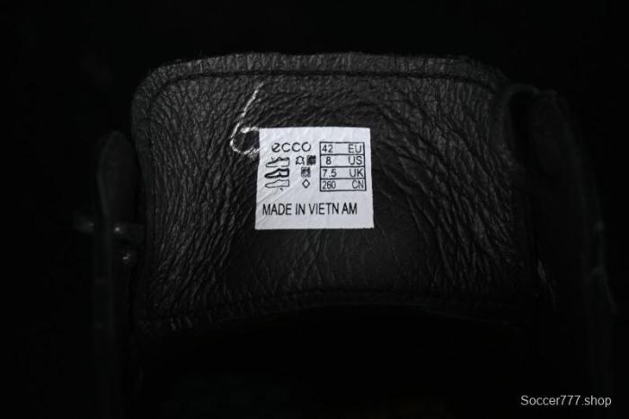 Ecco Block Brogue Business Derby Round Toe Genuine Leather Dress Shoes - 63667201001