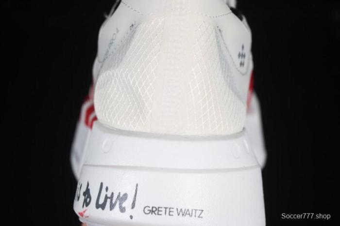 Adidas Lightstrike Pro Running Shoes - White/Red with Inspirational Design