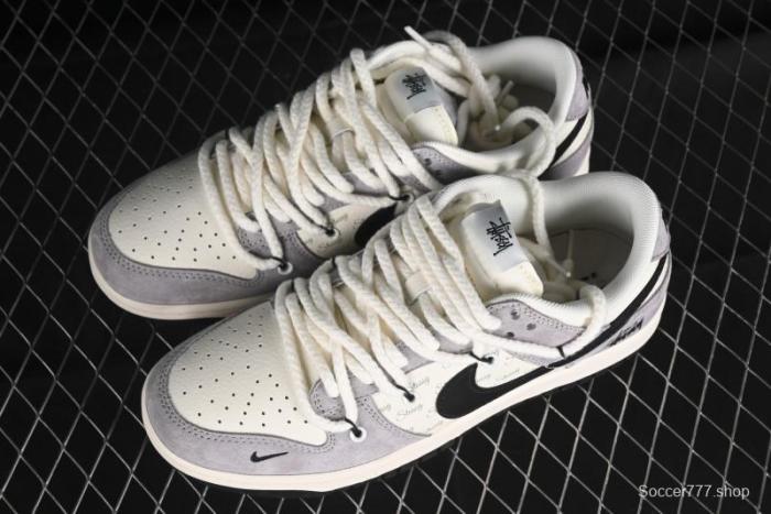 Nike SB Dunk Low Stussy Anniversary Edition Customized Low-Top Casual Skate Shoes - SJ2068-293