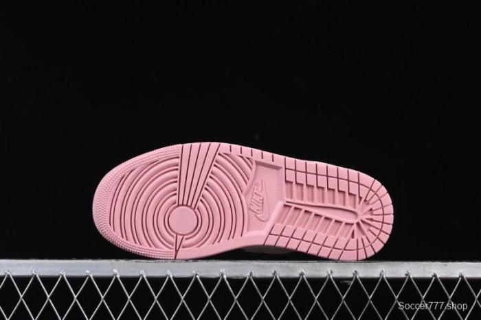 Nike Air Jordan 1 Low AJ1 Custom White Pink Low-Top Casual Lifestyle Sneakers - DC0774-162