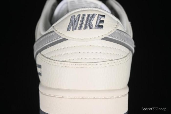 Nike SB Dunk Low Supreme Collaboration - Beige Grey Pig Anniversary High-End Custom Low-Top Casual Skate Shoes - XX2025-188