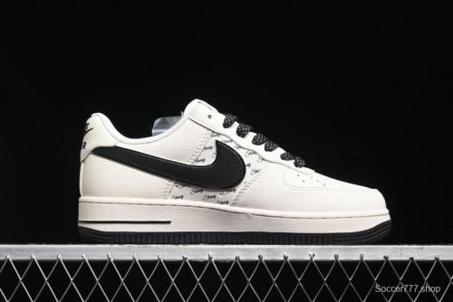 Nike Air Force 1 '07 Low Stussy Collaboration - Black Sail Metallic Silver - XZ3328-506